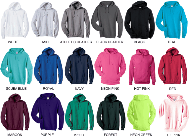 HOODIE COLORS 1